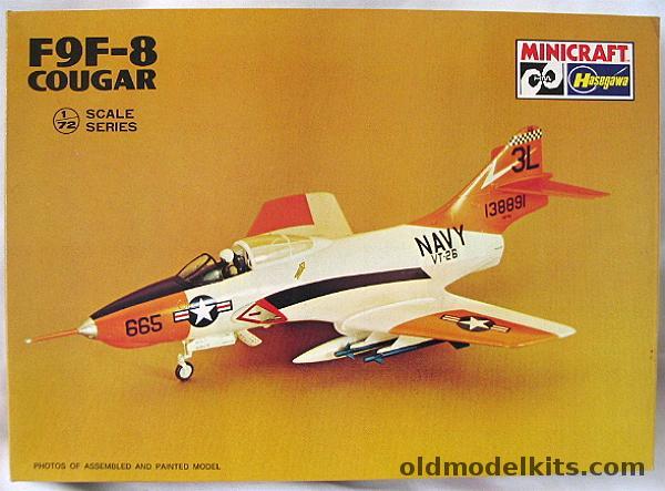 Hasegawa 1/72 Grumman F9F-8 Cougar - VF-81-/ VT-26 / Blue Angels - Bagged (F9F8), 1139 plastic model kit